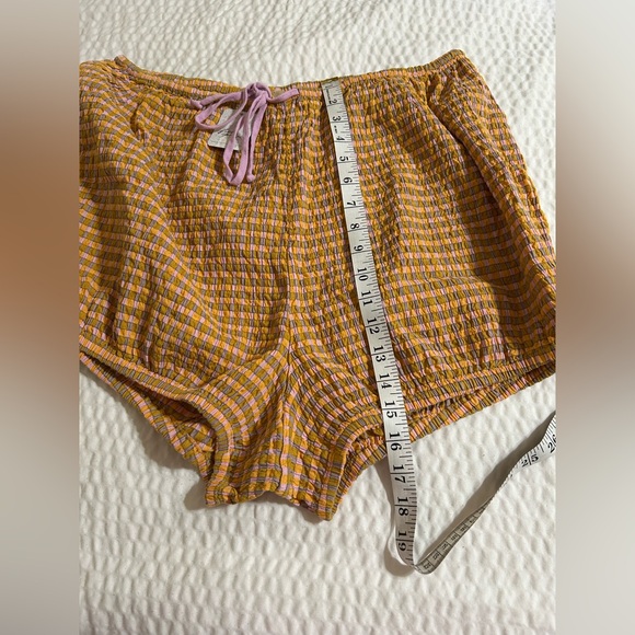 Free-Est Sofia Plaid Bloomer Shorts. Color Pink Rose - Picture 4 of 10